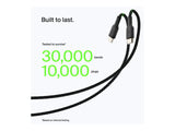 BELKIN BOOST CHARGE USB-A to USB-C Cable Braided 3M Black