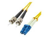 MCL ST/LC duplex singlemode 9/125 OS2 optical fiber - 15m