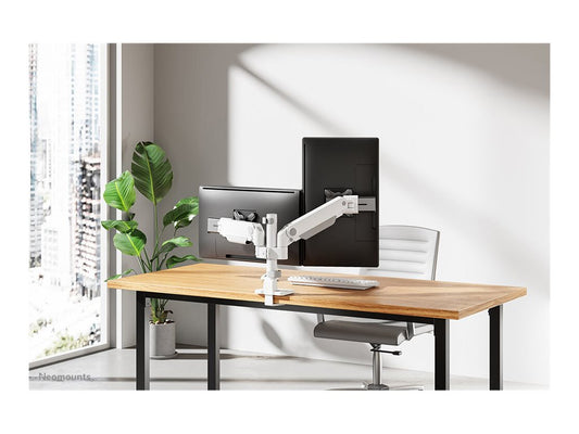 NEOMOUNTS DS65S-950WH2 Support décran à fixer 24-34p - ressort à gaz - Topfix - multiréglable - arrêt 180