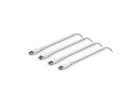 BELKIN BOOST CHARGE USB-C to USB-C 2.0 Cable Braided 1M White