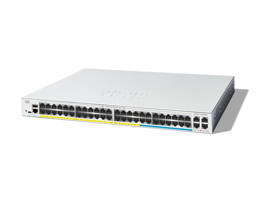 CISCO Catalyst 1300 48-Port Switch / 16-Port 2.5GE + 32-Port 1GE PoE+ with 740W power budget 4 x 10G SFP+ Uplinks