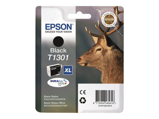 EPSON 6LB T1301 ink cartridge black extra high capacity 25.4ml 1-pack RF-AM blister DURABrite Ultra Ink w/s