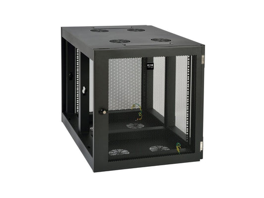EATON TRIPPLITE SmartRack 12U Heavy-Duty Low-Profile Server-Depth Side-Mount Wall-Mount Small Rack Enclosure