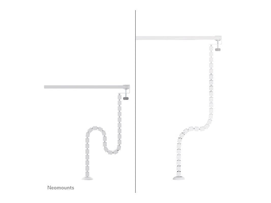 NEOMOUNTS Cable Spine Organizer for sit/stand desk frames clamp mounted white