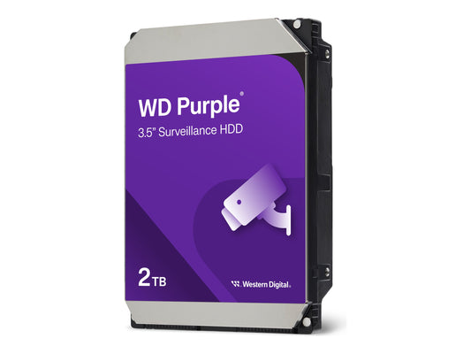 WD Purple 2To SATA 6Gb/s CE HDD 3.5p internal 256Mo Cache 24x7 Bulk