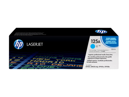 HP 125A original Colour LaserJet Toner cartridge CB541A cyan standard capacity 1.400 pages 1-pack