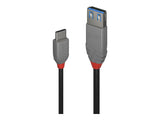 LINDY Câble Adaptateur USB 3.1 Type C vers A Anthra Line 0.15m
