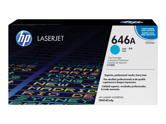 HP original Colour LaserJet CF031A Toner cartridge cyan standard capacity 12.500 pages 1-pack