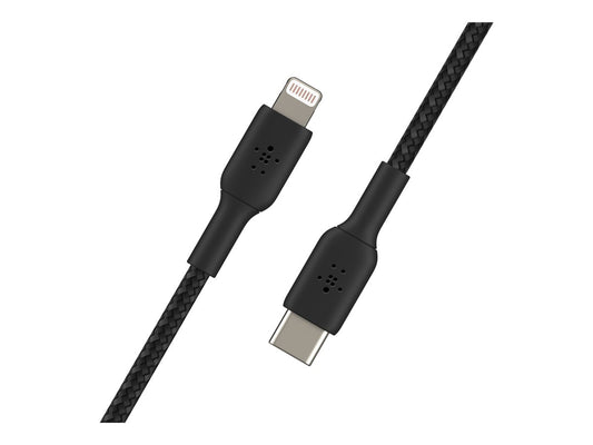 BELKIN BOOST CHARGE USB-C to Lightning Cable Braided 1M Black
