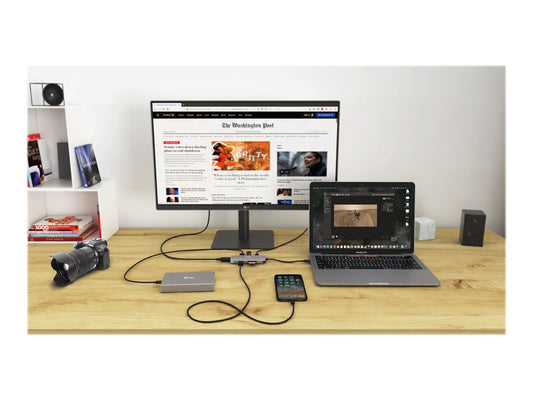 I-TEC USB C Metal Nano Docking Station 1xHDMI 4K 1xSD Cardreader 1xmicroSDCardreader 3xUSB 3.0 Port 1xUSB-C PD sans alimentation