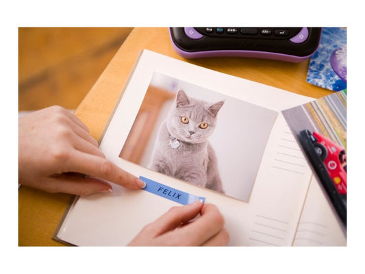 BROTHER P-TOUCH TZE-531 noir sur bleu 12mm