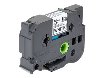 BROTHER P-TOUCH TZE-FX241 noir sur blanc 18mm