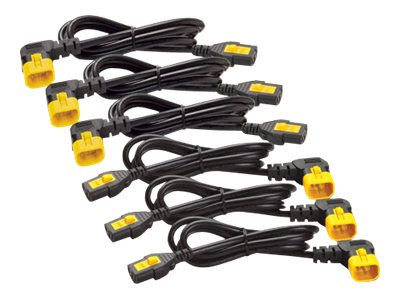 APC Power Cord Kit 6 ea Locking, C13 to C14 90 Degree 1.2m