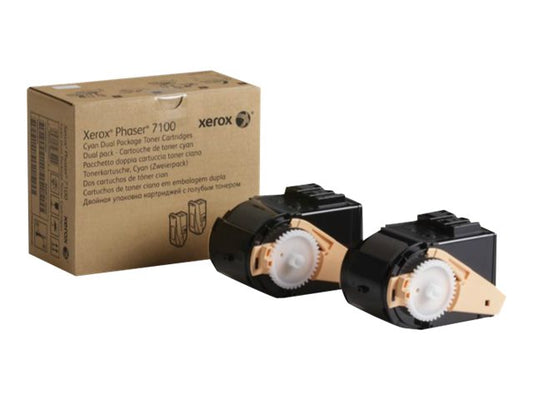XEROX 7100 toner cyan capacité standard 2x4.500 pages pack de 2