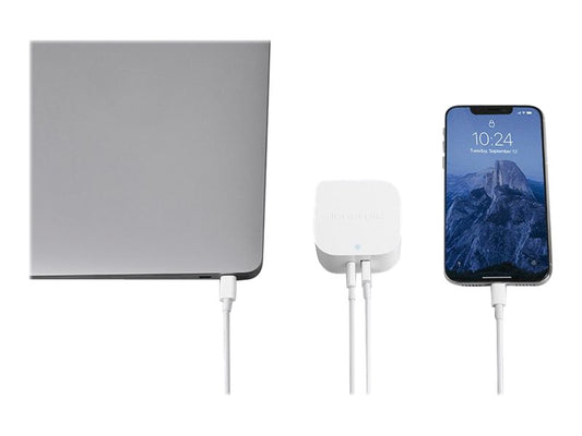 INNERGIE 45H Adaptateur secteur compact 45W - USB-C - 2 Ports Embouts de voyage UE.UK et US inclus