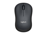 LOGITECH M220 Silent Mouse optical 3 buttons wireless 2.4 GHz USB wireless receiver charcoal