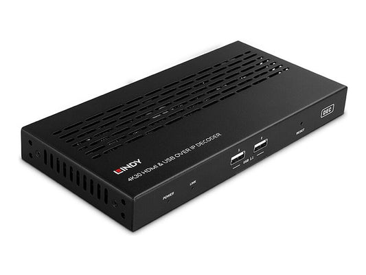 LINDY 4K30 HDMI & USB over IP Decoder