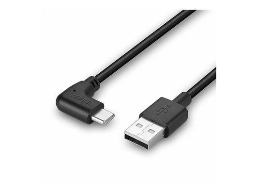 LINDY 1m USB 2.0 Type A to C Cable 90 Right Angle