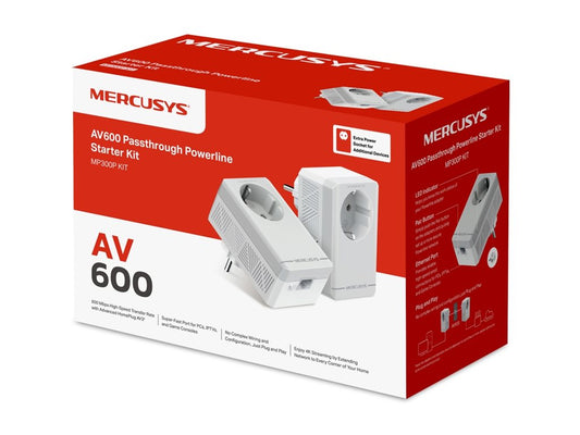 TP-LINK AV600 Passthrough Powerline Starter Kit