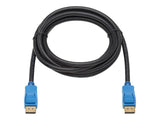 EATON TRIPPLITE DisplayPort 1.4 Cable - 8K UHD 60 Hz HDR HBR3 HDCP 2.2 4:4:4 BT.2020 M/M Black 3 ft. 0.91m