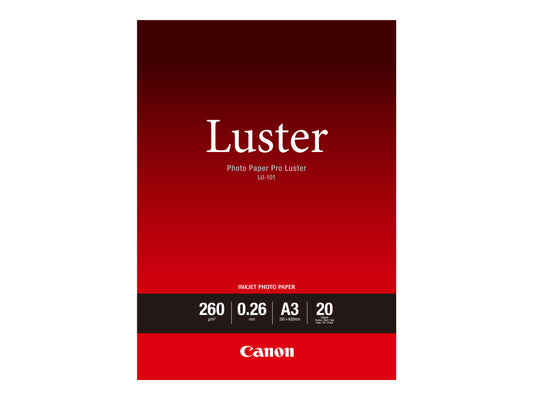 CANON 260G/M2 A3 20 feuilles pack de 1 luster paper
