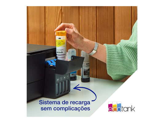 EPSON EcoTank ET-2840 MFP colour ink-jet ITS A4 15ppmprint 100 sheets USB Wi-Fi black