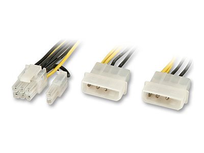 LINDY Power Cable Sli/PCIe 6 2/5.25 for PCIe graphics cards