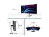 PHILIPS 34B2U5600C/00 34p 3440x1440 120Hz VA CURVED H/A tbu MM ULTRAWIDE USB-C DOCKING DISPLAY RJ45 PD > 100 W USB HUB SPEAKERS