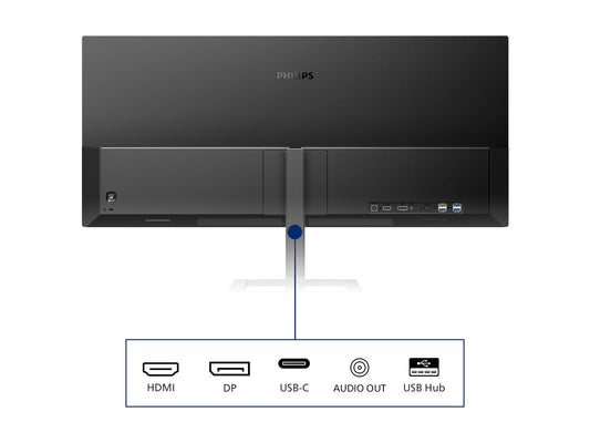 PHILIPS 346E2LAE/00 34p E-Line UltraWide-LCD TFT HDMI DP USB-C DOCK 65w