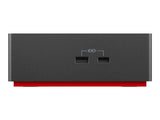 LENOVO ThinkPad Universal USB-C Dock - Station d accueil - USB-C - HDMI 2 x DP - GigE - 90 Watt - ThinkRed
