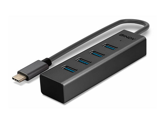 LINDY 4 Port USB 3.2 Type C Hub