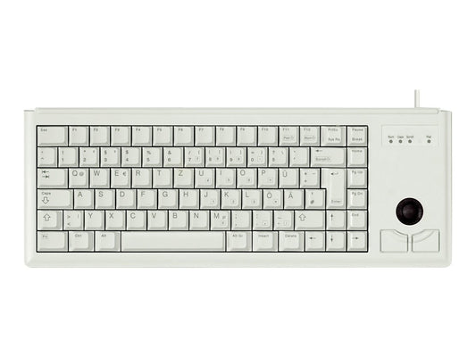 CHERRY Compact corded Trackball Keyboard PS/2 grey (DE)