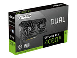 ASUS Dual GeForce RTX 4060 Ti EVO 16Go GDDR6 PCIe 4.0 DLSS 3 HDMI 2.1a DisplayPort 1.4a