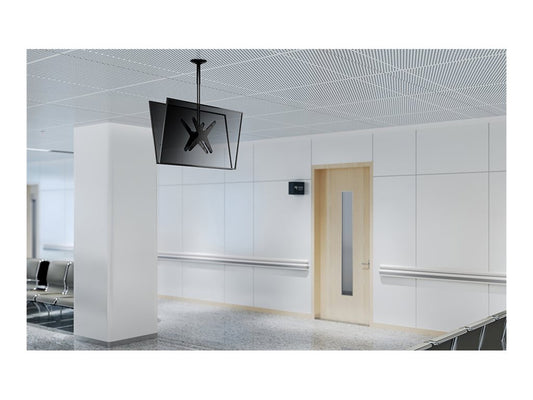 NEOMOUNTS FPMA-C340DBLACK Support de plafond pour écran de 32-75p - h 106-156 cm
