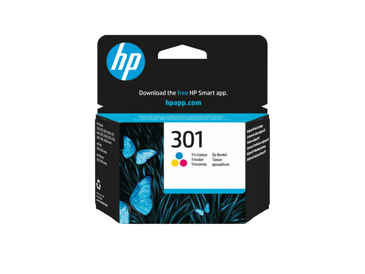 HP 301 original Ink cartridge CH562EE 301 tri-colour standard capacity 3ml 165 pages 1-pack Blister multi tag