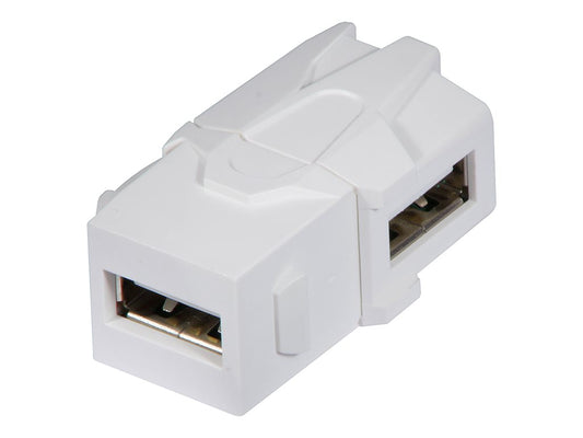 LINDY USB-A/A Double Female keystone Keystone modue for wall boxes