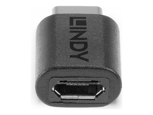 LINDY USB 2.0 Adaptor Type C / Micro-B USB Type C plug / Type Micro-B coupling