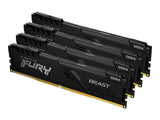 KINGSTON 128Go 3600MHz DDR4 CL18 DIMM Kit of 4 FURY Beast Black