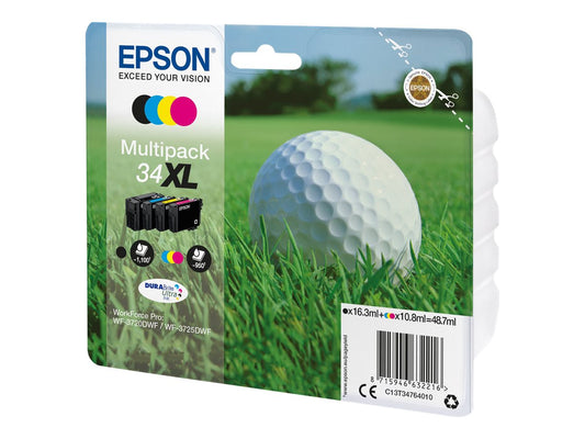 EPSON 2LB Multipack 34XL Ink CMYK DURABrite Ultra Blister XL w/s