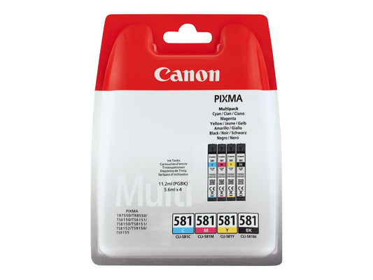 CANON CLI-581 Ink Cartridge C/M/Y/BK MULTI BL SEC