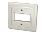 LINDY Face Plate DE for 1 SnapIn Module Face plate with cover 80x80