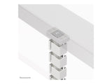 NEOMOUNTS Cable Spine Organizer for sit/stand desk frames magnet mounted white
