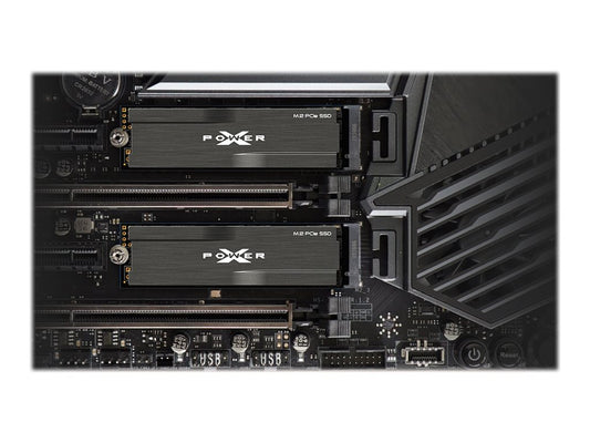 SILICON POWER P34XD80 512Go M.2 SSD PCIe Gen3 x4 NVMe 3400/2300 Mo/s heatsink
