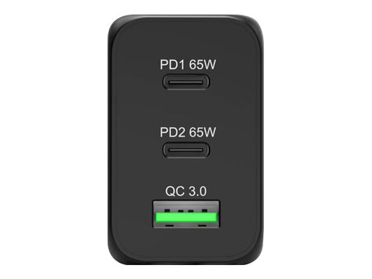 PORT DESIGNS 65W Gan Charger USB-C & USB-A Gallium Nitride Gan Technology More Efficient Smaller Lighter And Less Energy Consuming