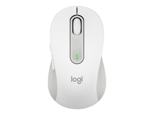 LOGITECH Signature M650 L LEFT Mouse large size left-handed optical 5 buttons wireless Bluetooth 2.4 GHz OFF-WHITE