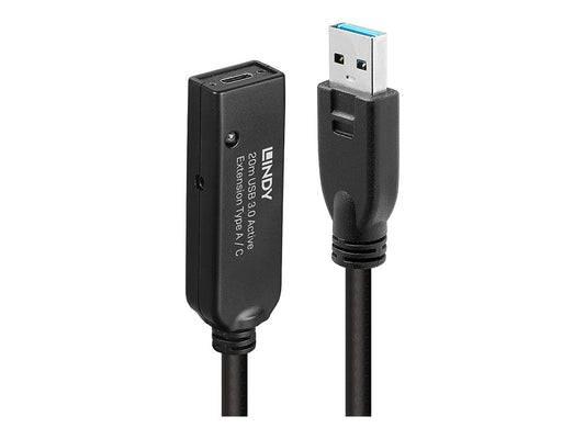 LINDY 20m USB 3.0 Active Extension Type A to C