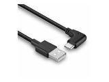 LINDY 1m USB 2.0 Type A to C Cable 90 Right Angle