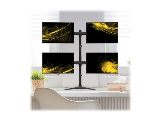 EATON TRIPPLITE Quad-Display Desktop Monitor Stand for 13inch to 27inch Flat-Screen Displays