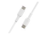 BELKIN USB-C to USB-C PVC White 1m Twin Pack