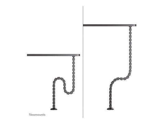 NEOMOUNTS Cable Spine Organizer for sit/stand desk frames magnet mounted black